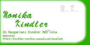 monika kindler business card